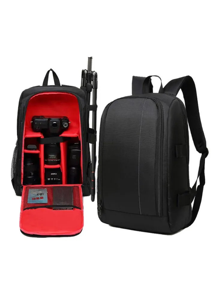 Solid Camera Case Backpack Black