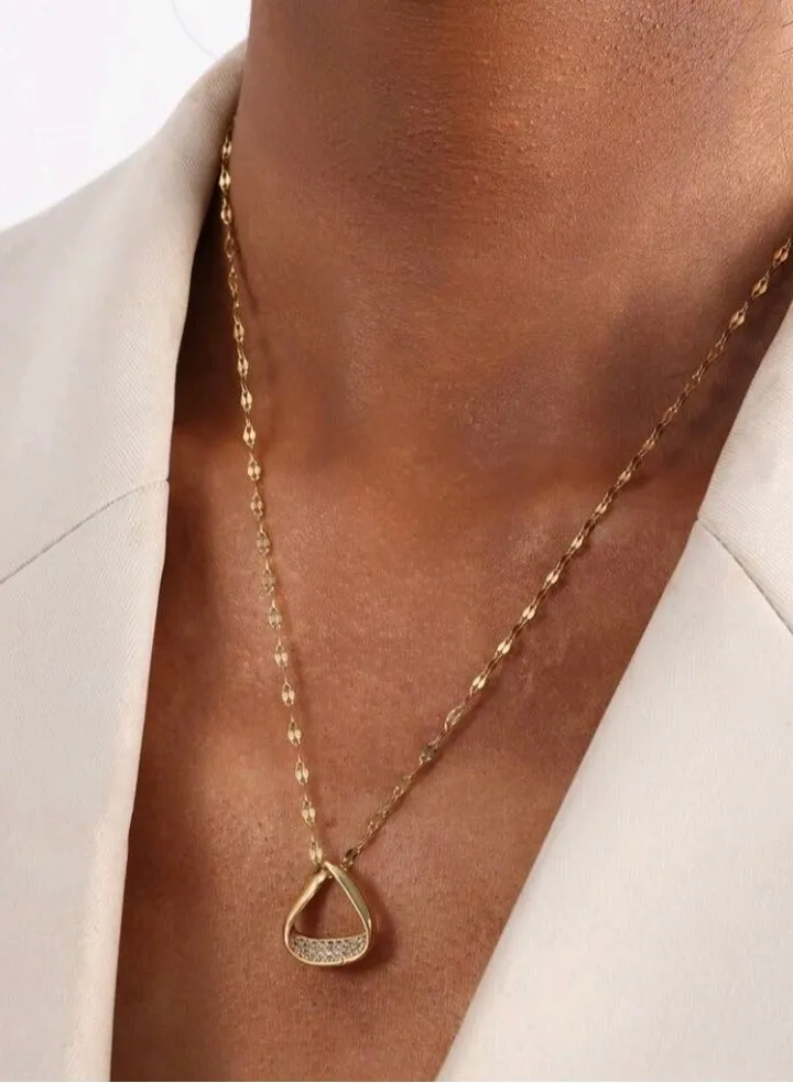Trendy Stainless Steel Gold Plated Necklace For Women