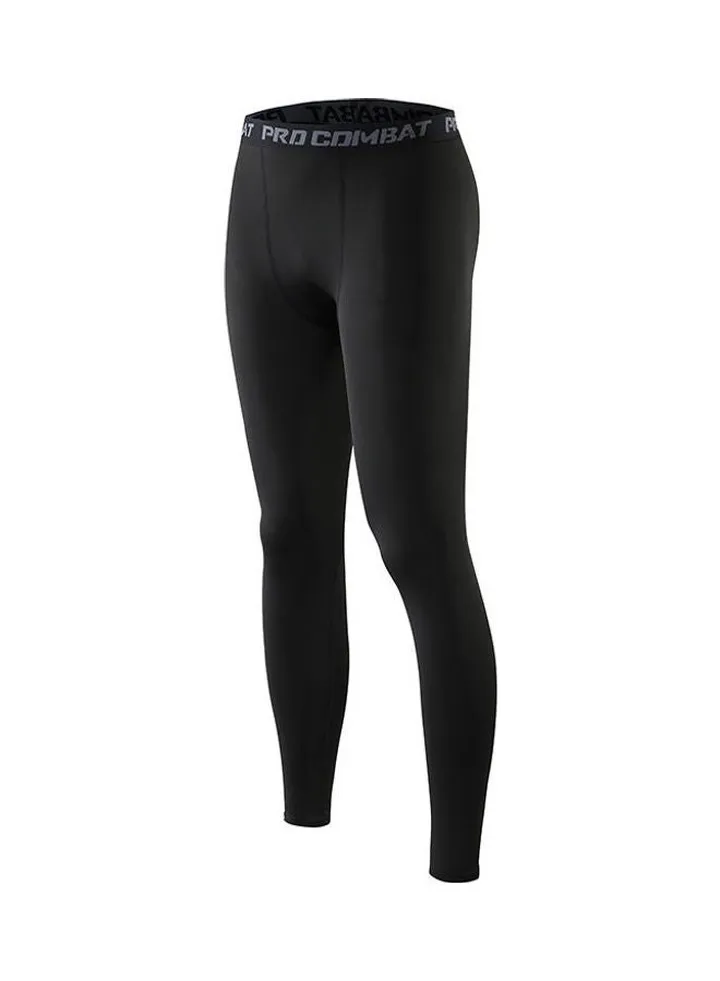 Quick Dry Compression Pants Black