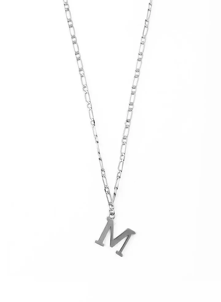 Initial M Figaro Chain Necklace