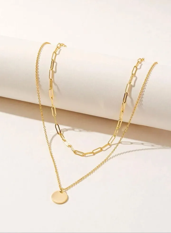 18k Gold Plated Layered Necklace