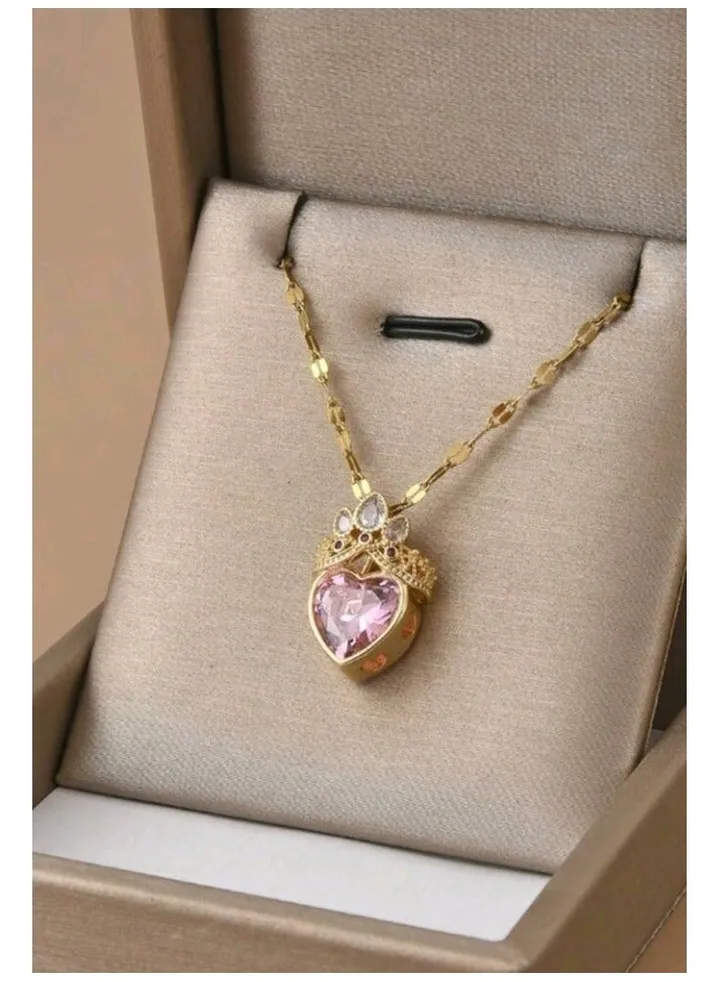 Trendy Stainless Steel Gold Plated Necklace For Women