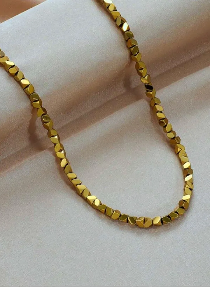 18k Gold Plated Stainless Steel Necklace For Women