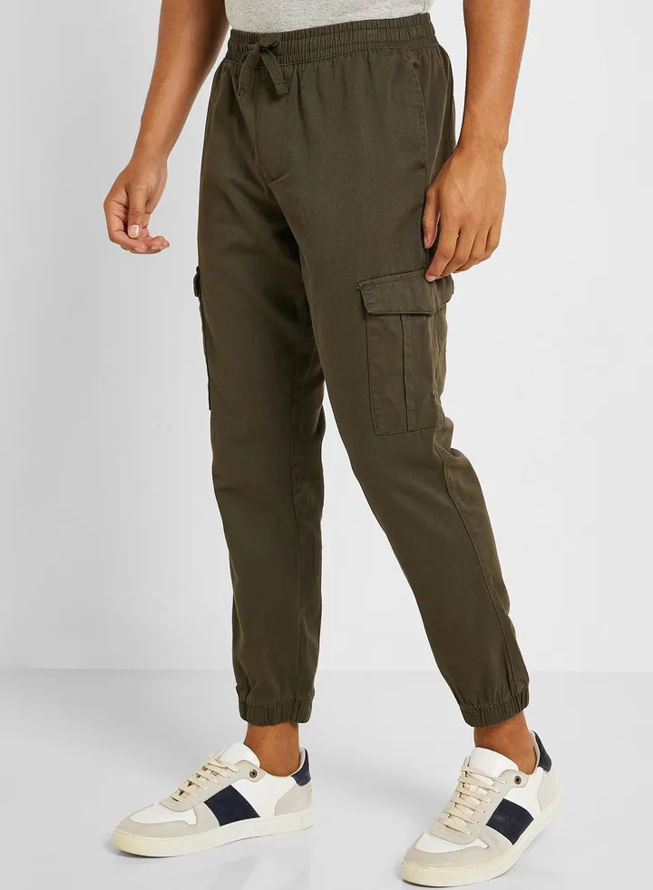 Mens Cotton Twill Cuff Pants;