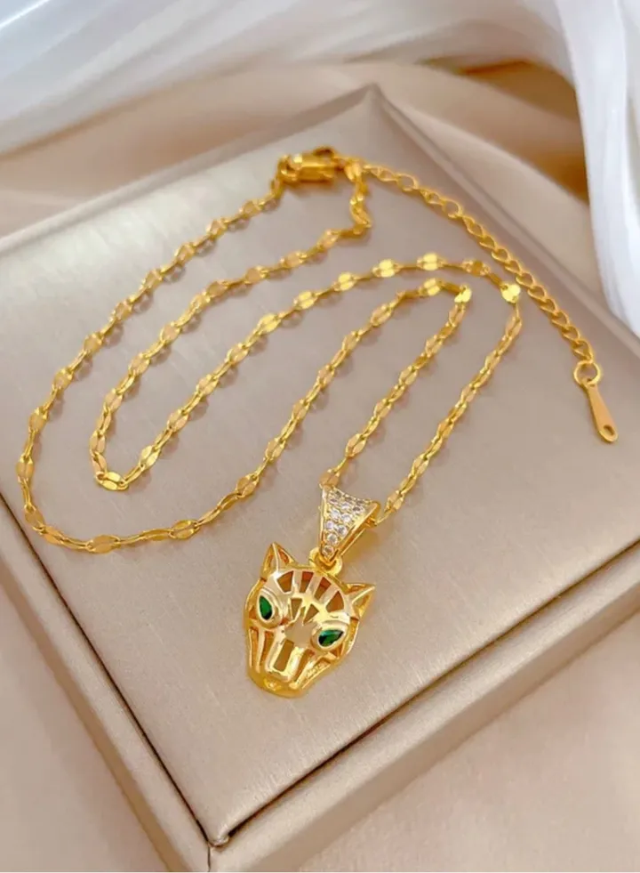 Trendy Stainless Steel Gold Plated Necklace For Women