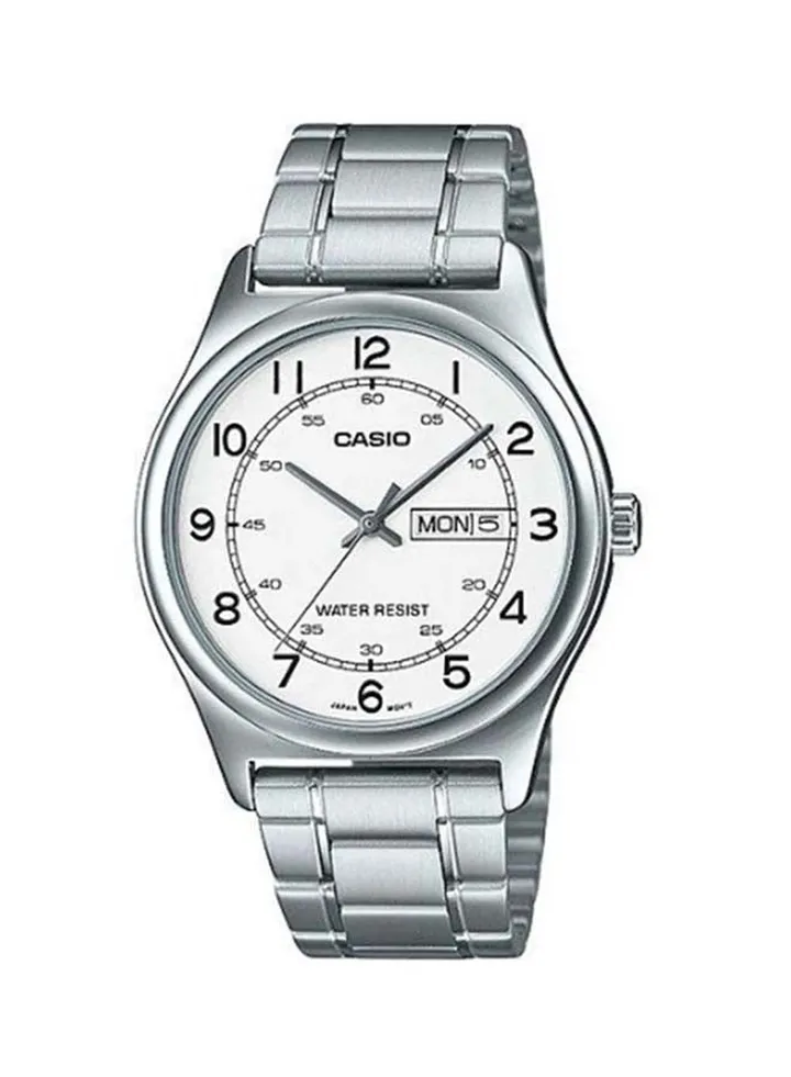 Men's Stainless Steel Analog Wrist Watch MTP-V006D-7B2UDF - 38 mm - Silver