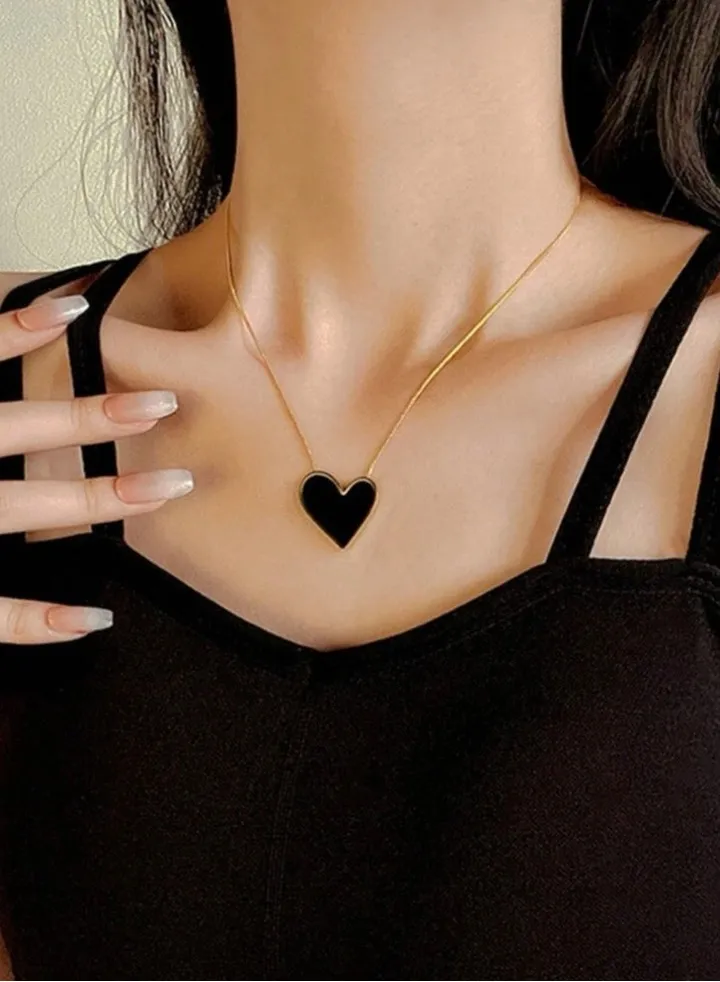 Elegant Stainless Steel Gold Plated Necklace For Women
