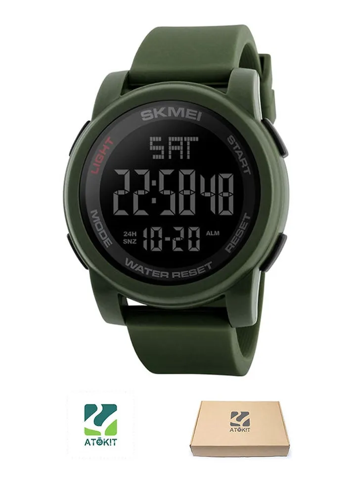 Men's Outdoor Sport PU Leather Digital Watch 1257
