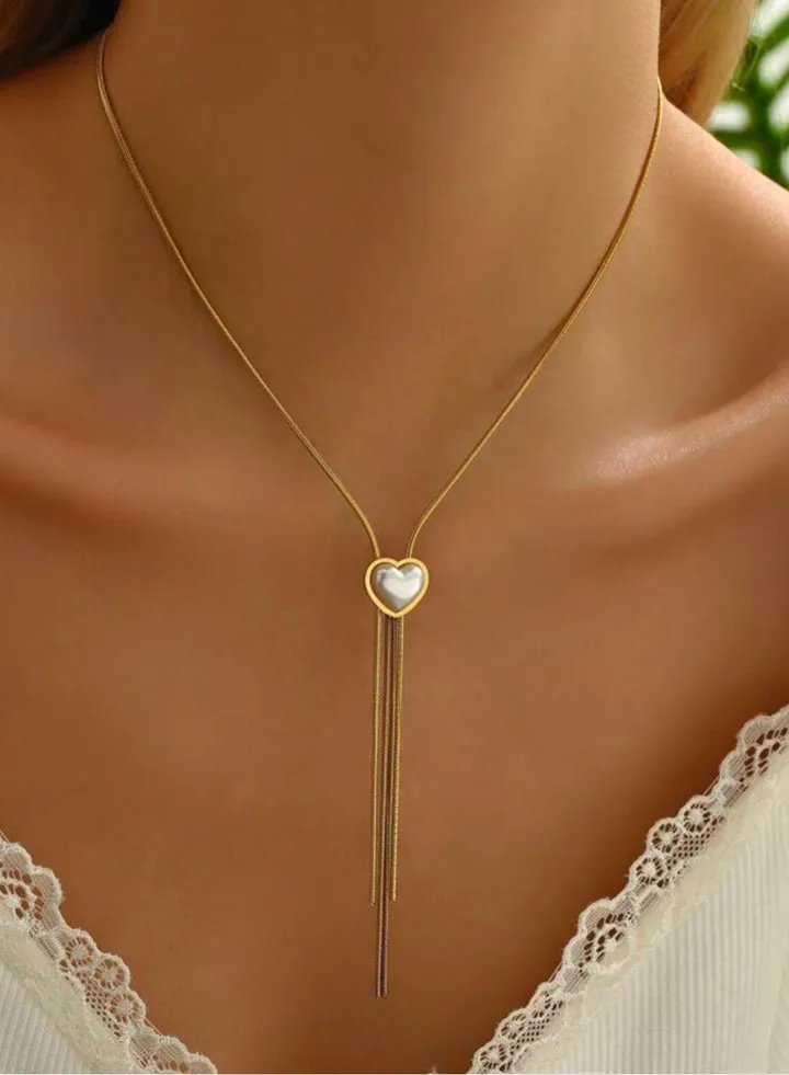 Trendy Stainless Steel Gold Plated Necklace For Women
