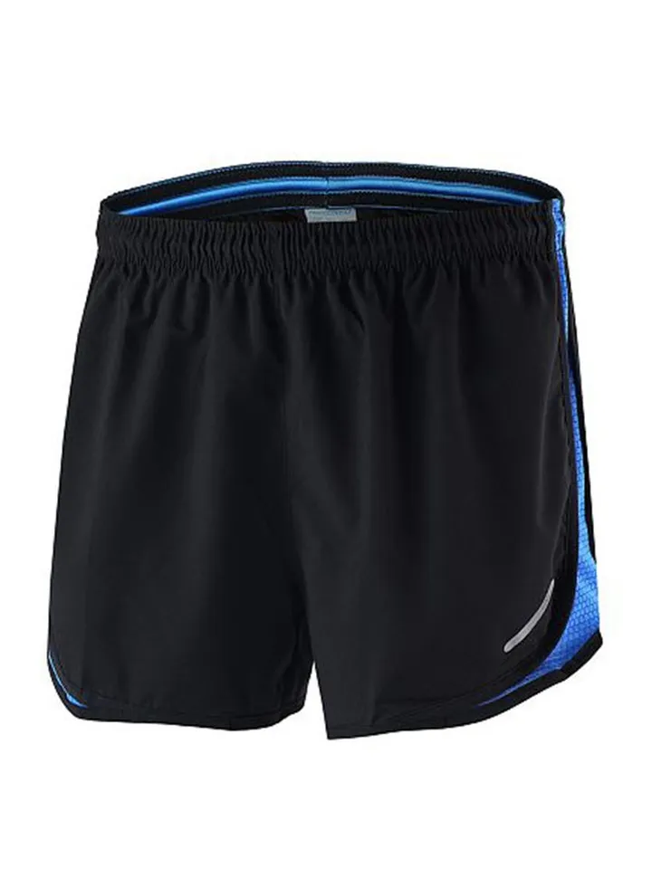 2 in 1 Running And Cycling Sports Shorts Blue/Black