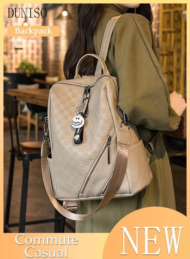Women's Backpack Fashionable Travel Backpack For Women Faux Leather School Backpack Anti Theft Double Shoulder Backpack For College Girls Students Black