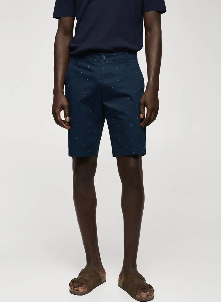 Printed Slim Fit Shorts