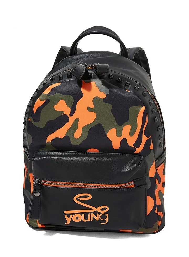 Casual Backpack Orange/Black