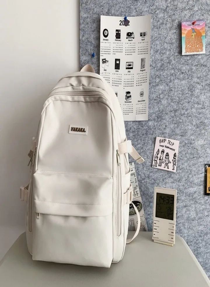 College Backpack Waterproof White College Bags For Women Lightweight Travel Rucksack Casual Daypack Laptop Backpacks For Men Women