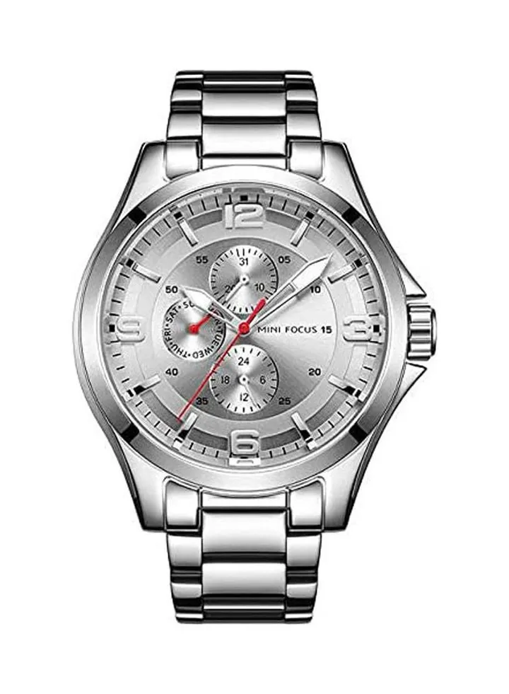 Men's Leather Analog Wrist Watch Mf0199G-02