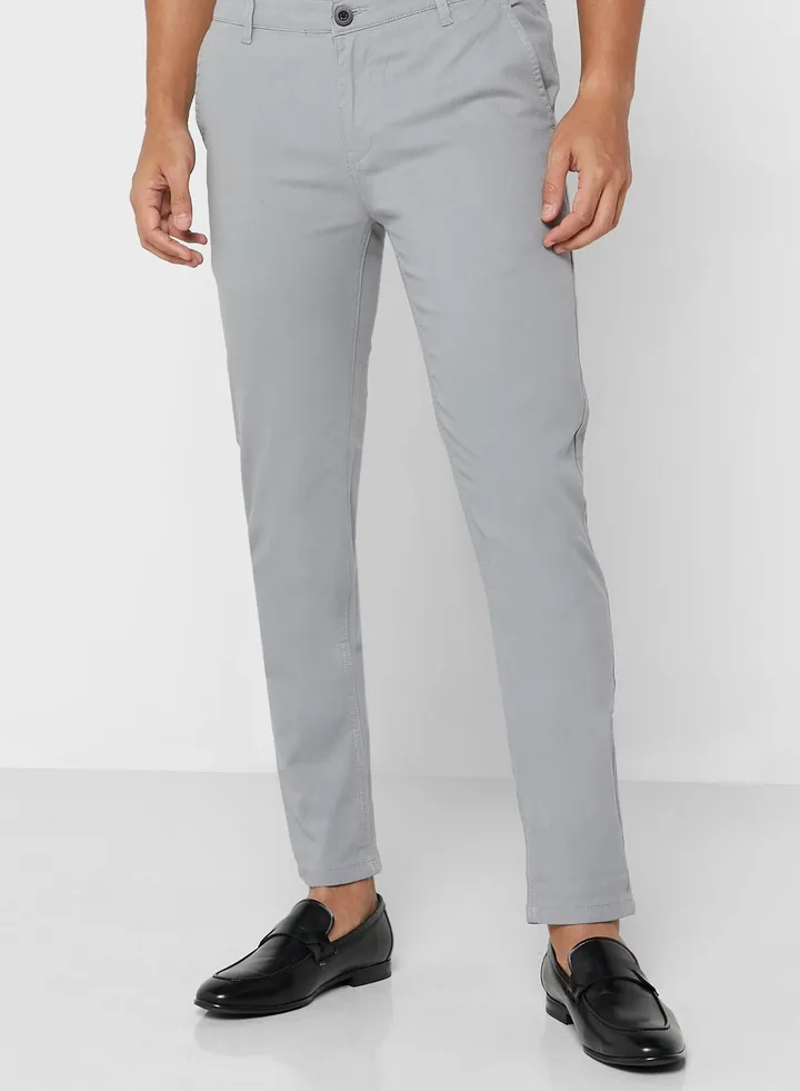 Men Chino Trouser Grey
