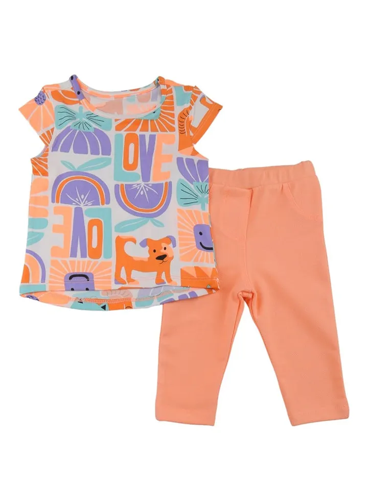 Baby Girls Top & Leggings Set