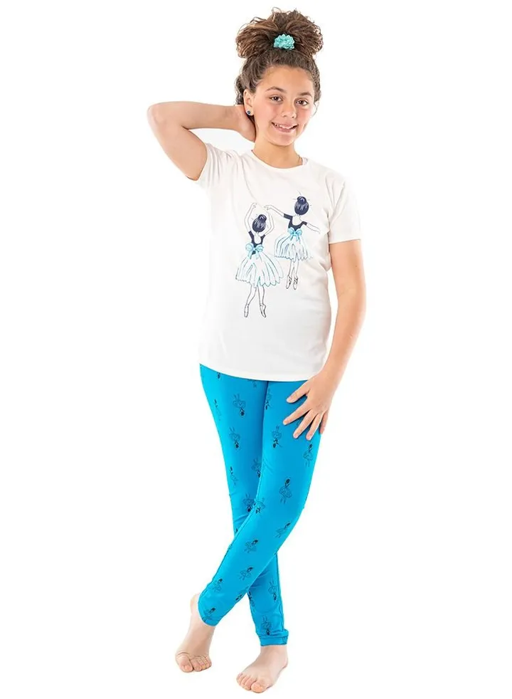 Kids Girls Leggings & T-shirt Set