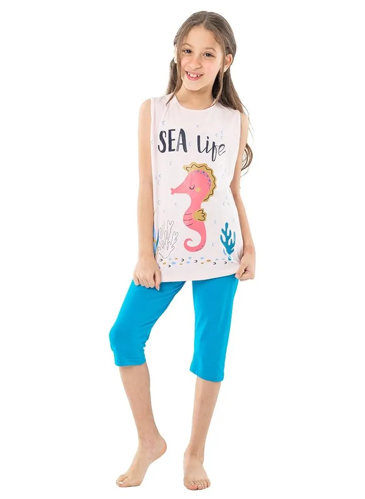Kids Girls Leggings & T-shirt Set