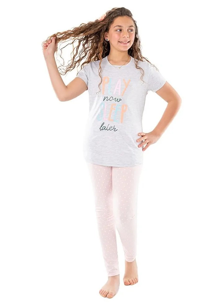 Kids Girls Leggings & T-shirt Set
