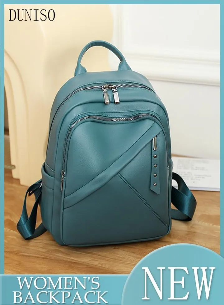 Women's Backpack Fashionable Travel Backpack For Women Faux Leather School Backpack Anti Theft Double Shoulder Backpack For College Girls Students Black