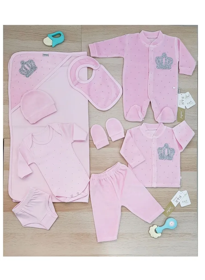 Newborn's Ten Winter Crown Hospital Set (pink)