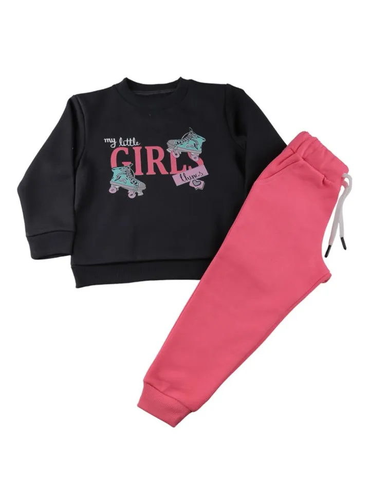 Kids Girls Pants & Sweatshirt Set