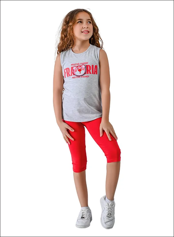Kids Girls Set Two Pieces Top & leggings