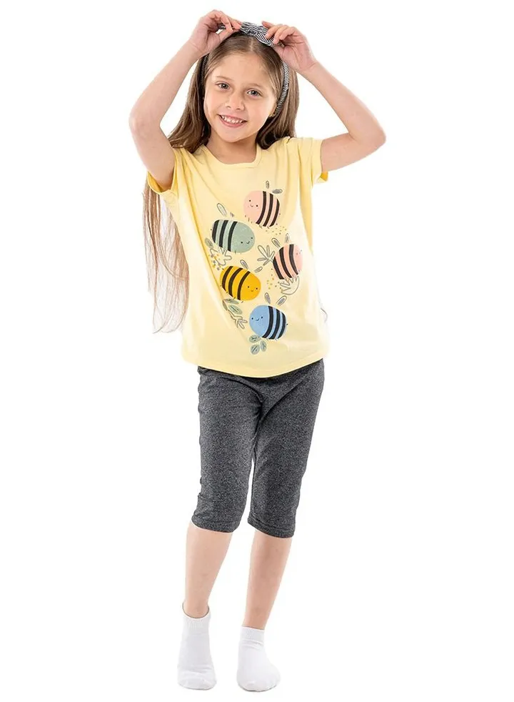 Kids Girls Leggings & T-shirt Set