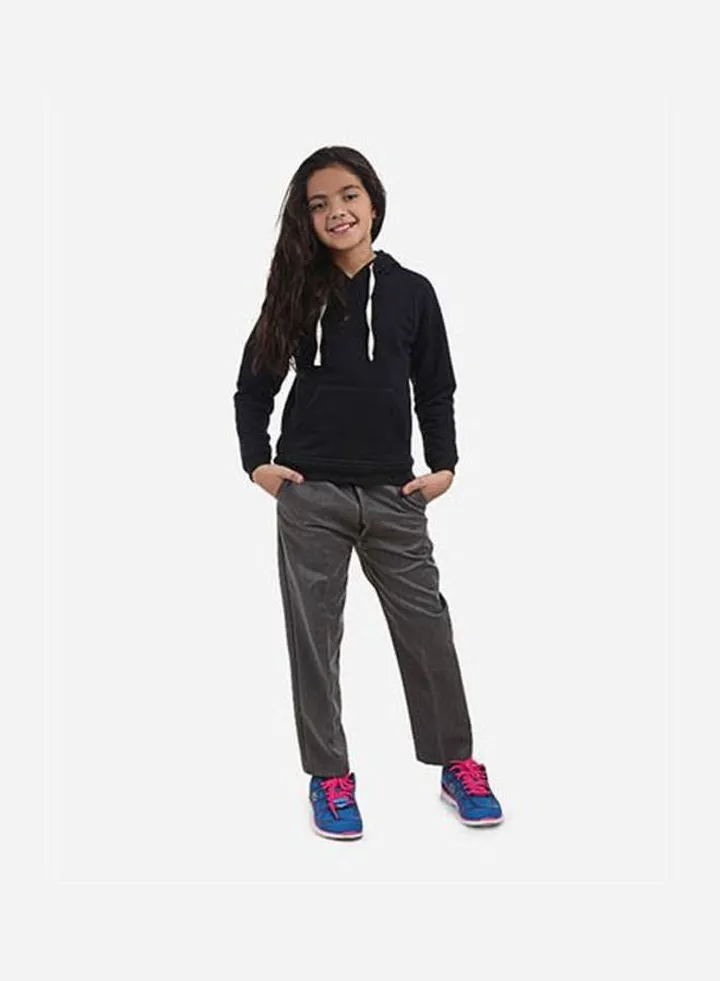 Cotton Back To School Set With Short Sleeve Grey