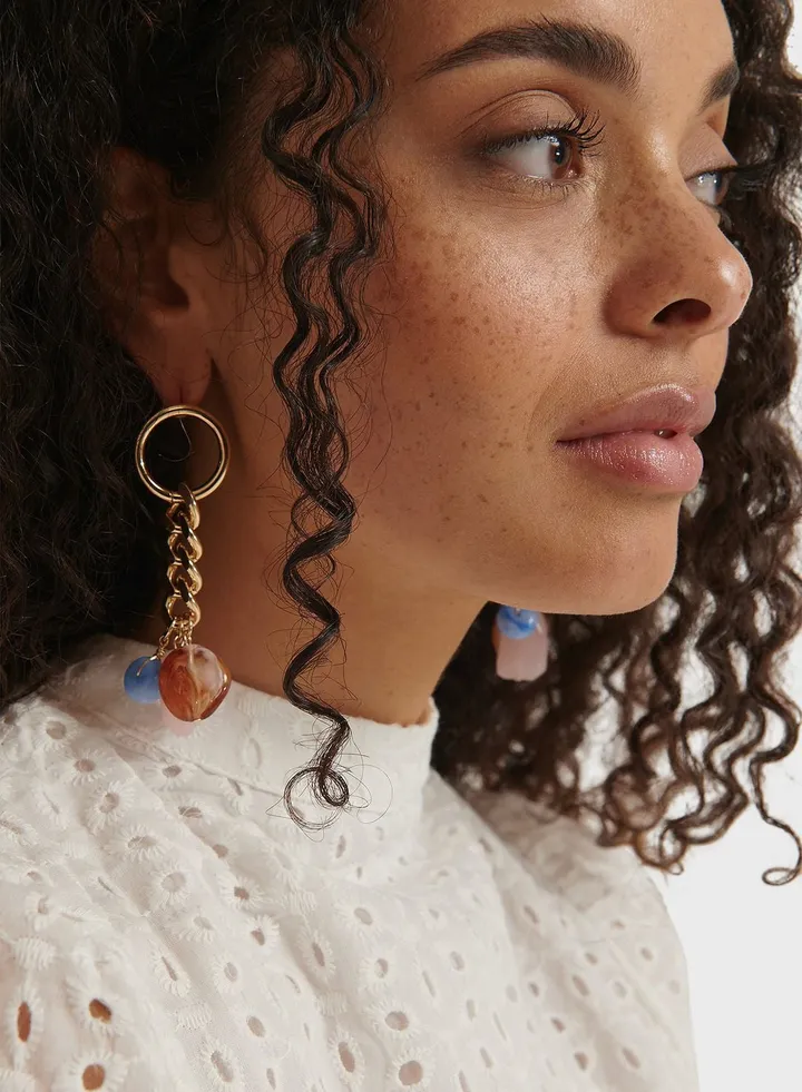 Stone Drop Earringss