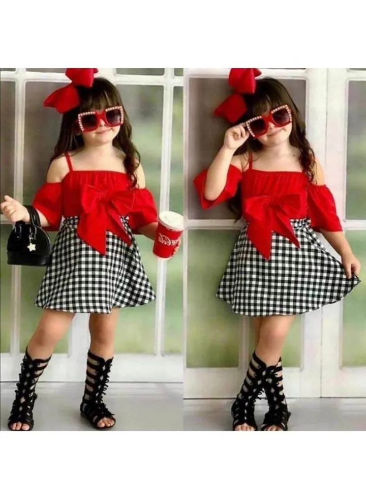 A very elegant girl's dress in summer
