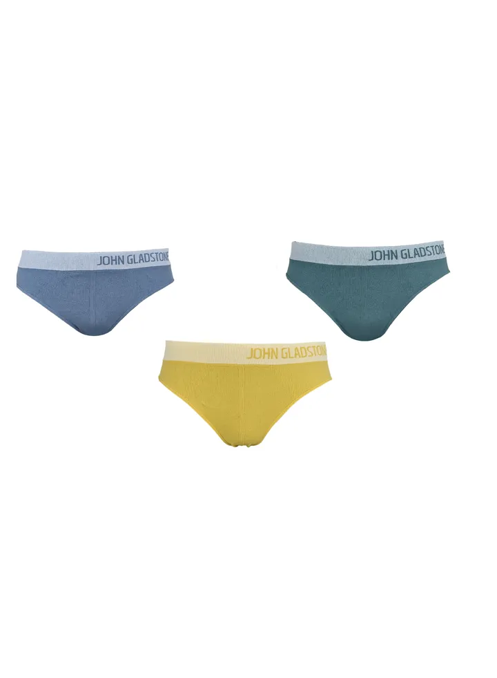 John Gladstone Mens Premium Seamless Brief 3 Pcs Pack