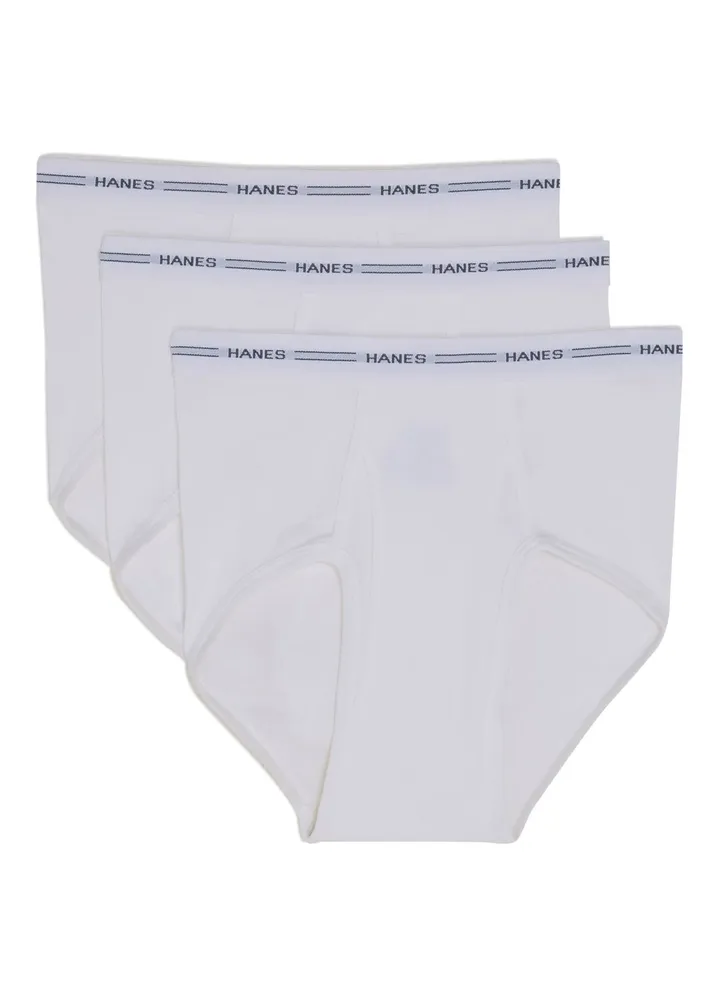 3-Piece FreshIQ Cotton Briefs White