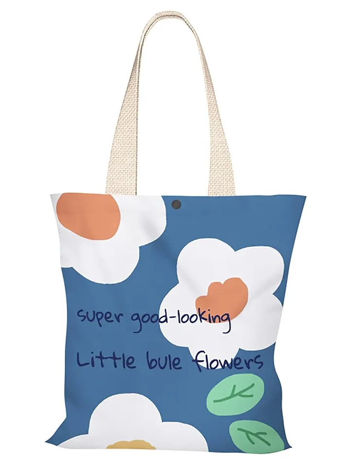 Plush Tote Bag, Graphic Design Tote Bag Aesthetic Reusable Grocery Bag Trendy School Tote Book Lover Tote Gift Women