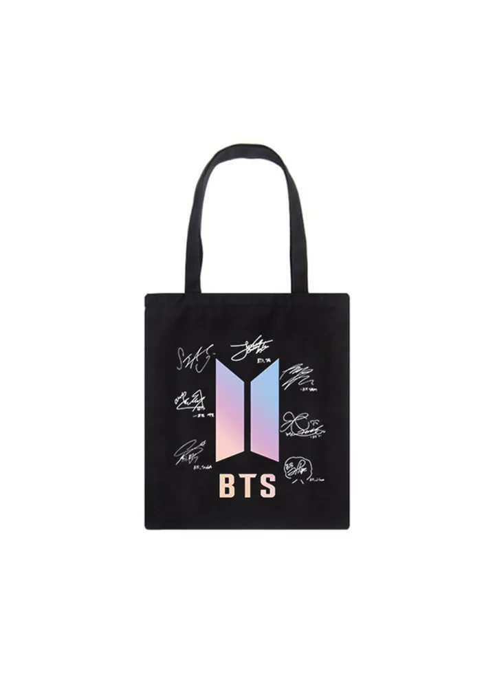 BTS Canvas Shopping Tote Bag