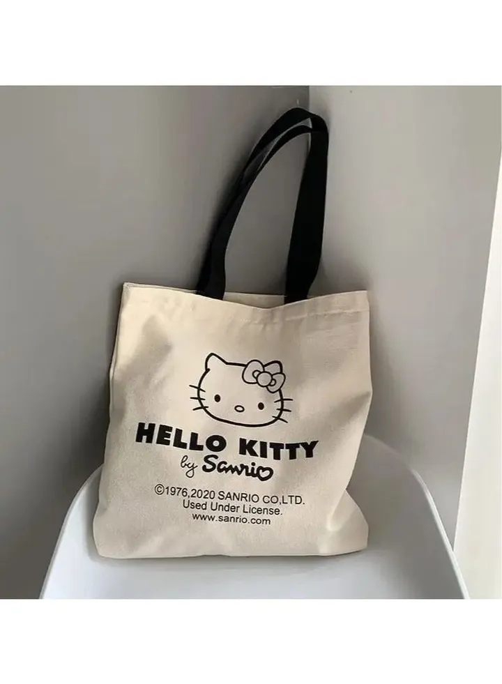 hello kitty Canvas Women Shoulder Bag Ladies Fashion Shopping Hand Bags Cute Anime Cartoon Tote Bags