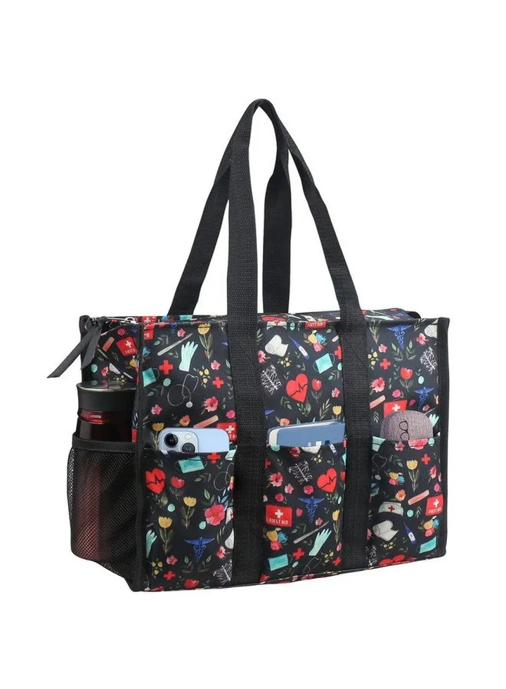 Nurse Bags For Work Nursing Bag Multiple Pockets Waterproof Organizing Zip Top Clinical Bag For Nursing Students