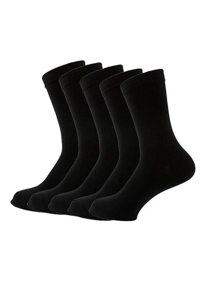Classic Plain Socks Black