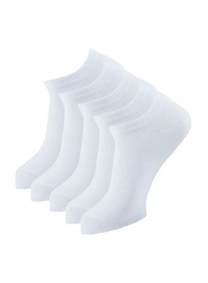 Ankle Plain Socks White