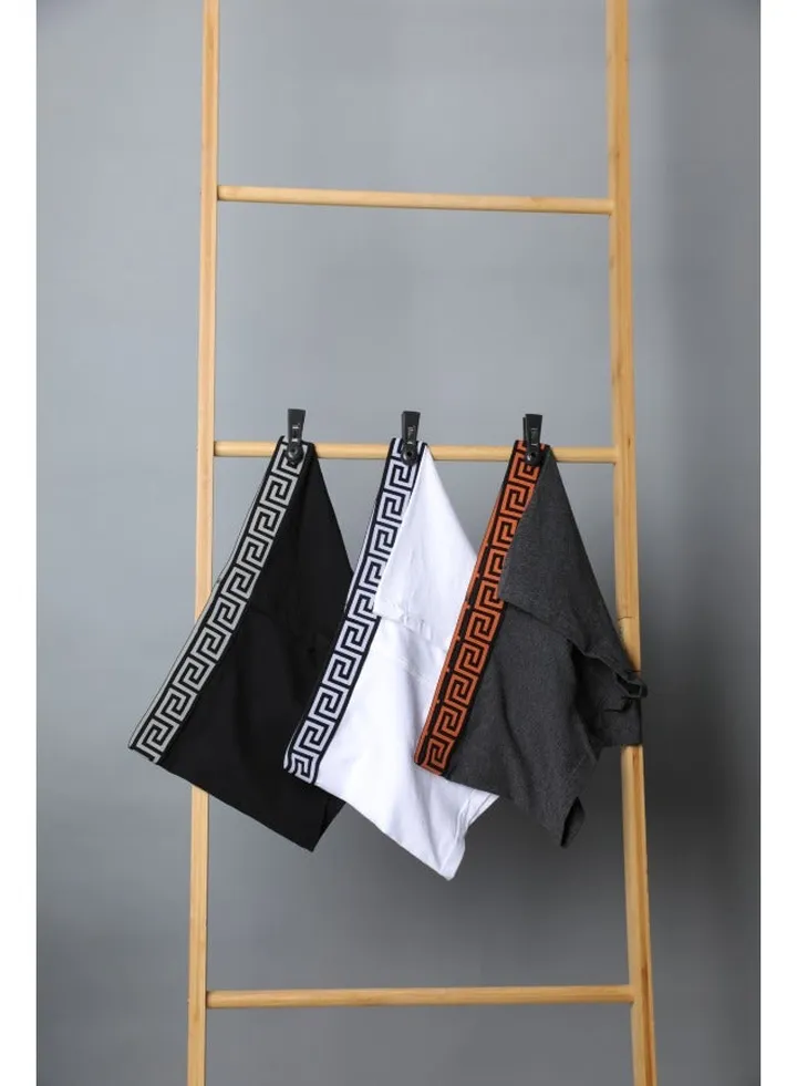 Mens Boxer Shorts Soft Cotton Men Pack Breathable Mens Underwear (Pack of 3)