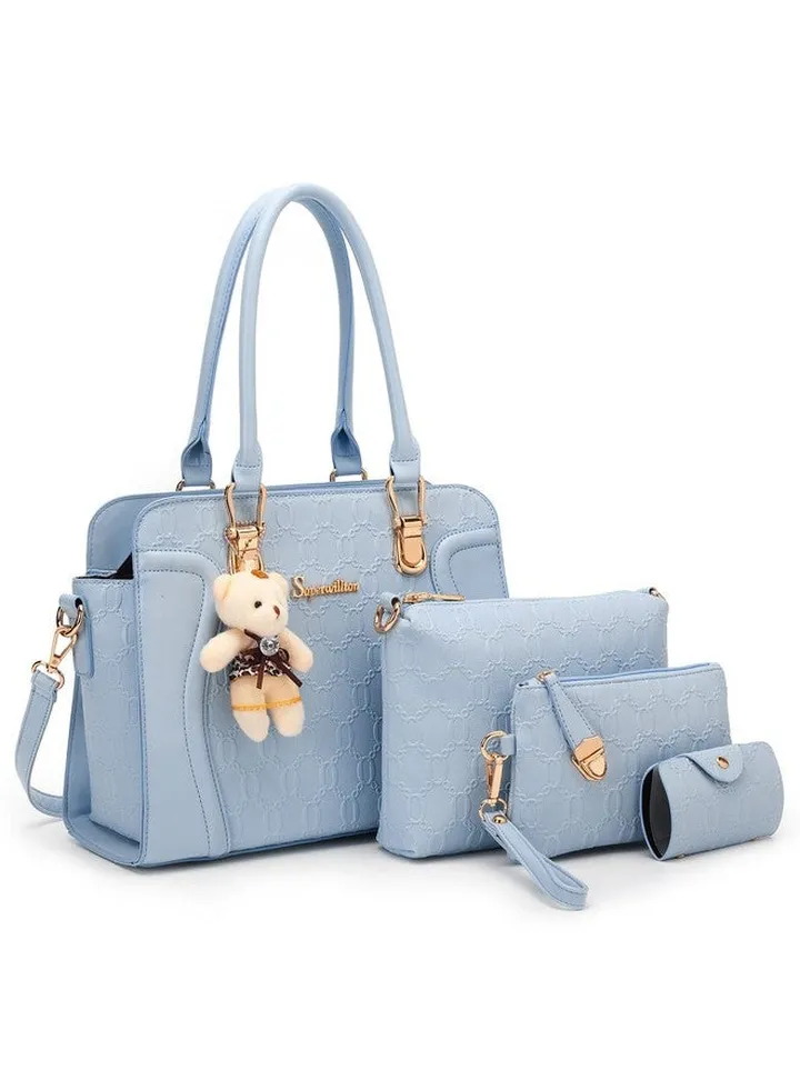 Women'S Fashion Handbags Tote Bags Shoulder Bag Top Handle Satchel Purse Set 4Pcs