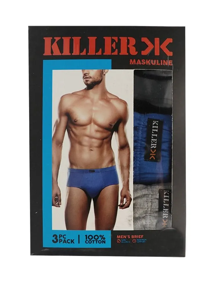 Mens Brief 3pc Cotton Premium