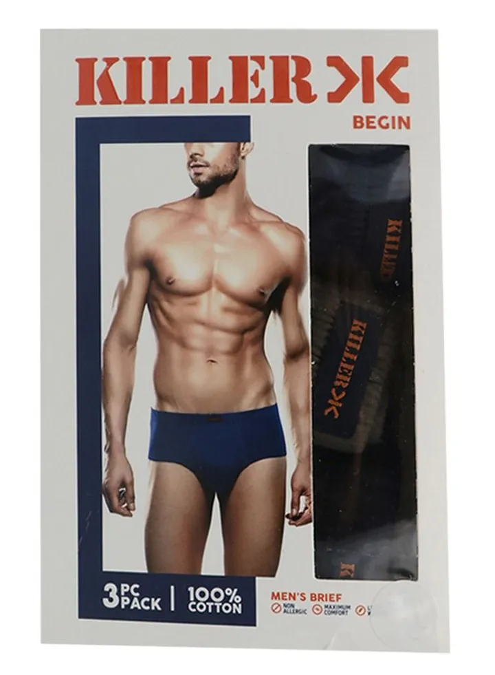Mens Brief 3pc Cotton Premium
