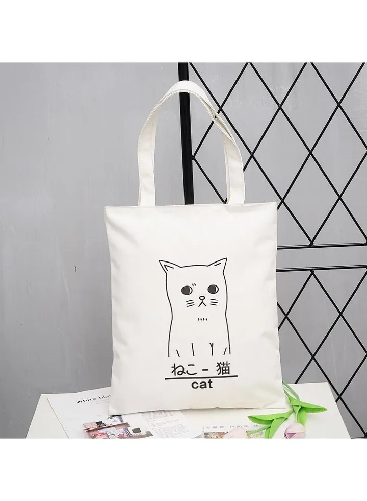 waterproof and light weight Print Canvas Shopping bag or Grocery Bag