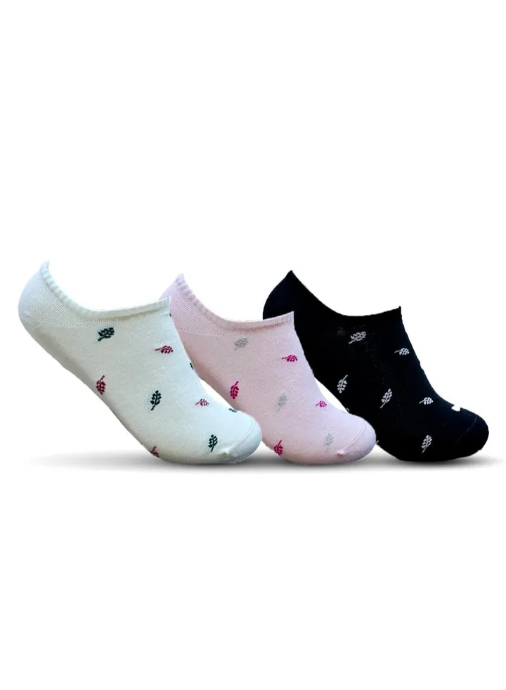 Women Low Cut Designed Pack3