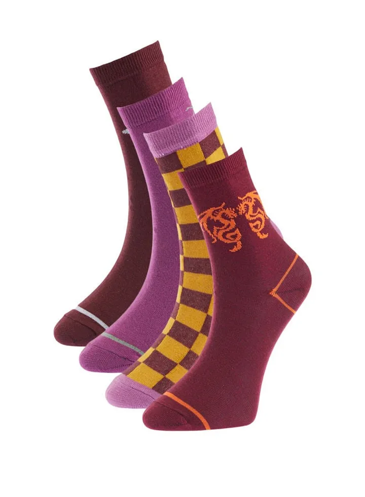 Woman Socks Burgundy