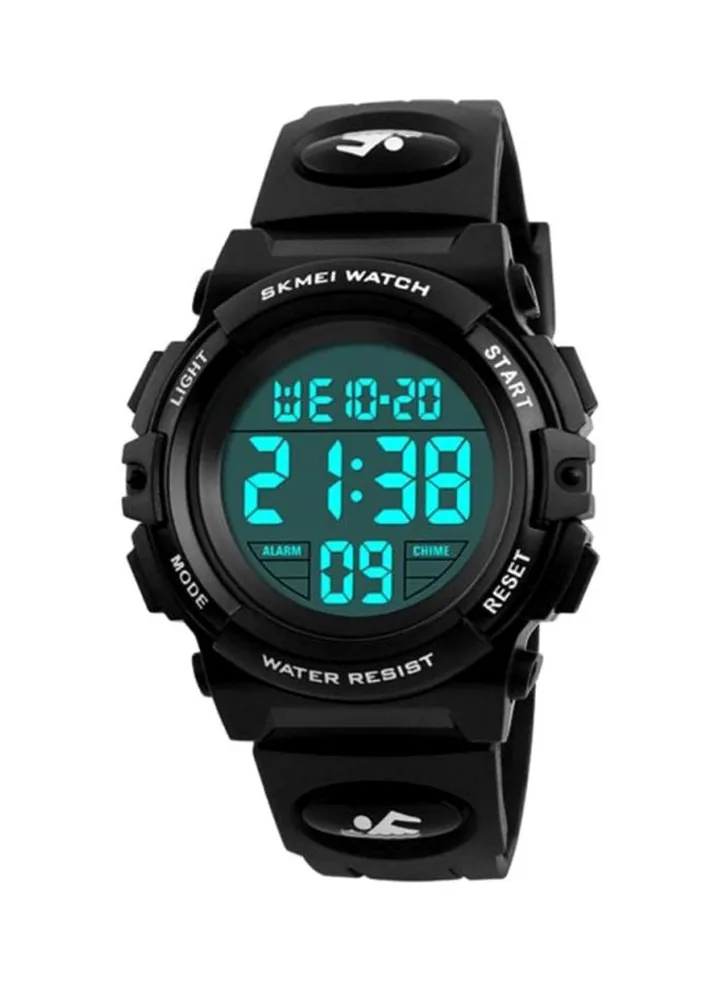 Kids' Water Resistant Rubber Digital Watch 1266