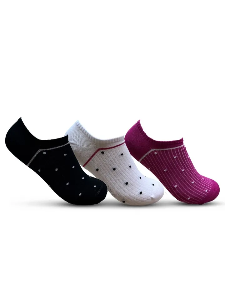 Women Low Cut Designed Pack 3