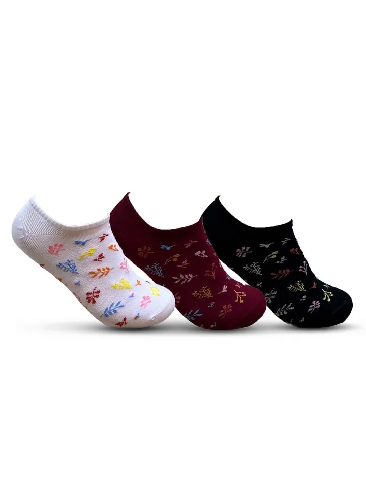 Women Low Cut Designed Pack 3